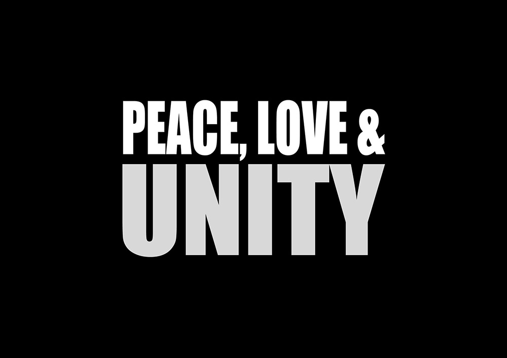 PEACE LOVE & UNITY